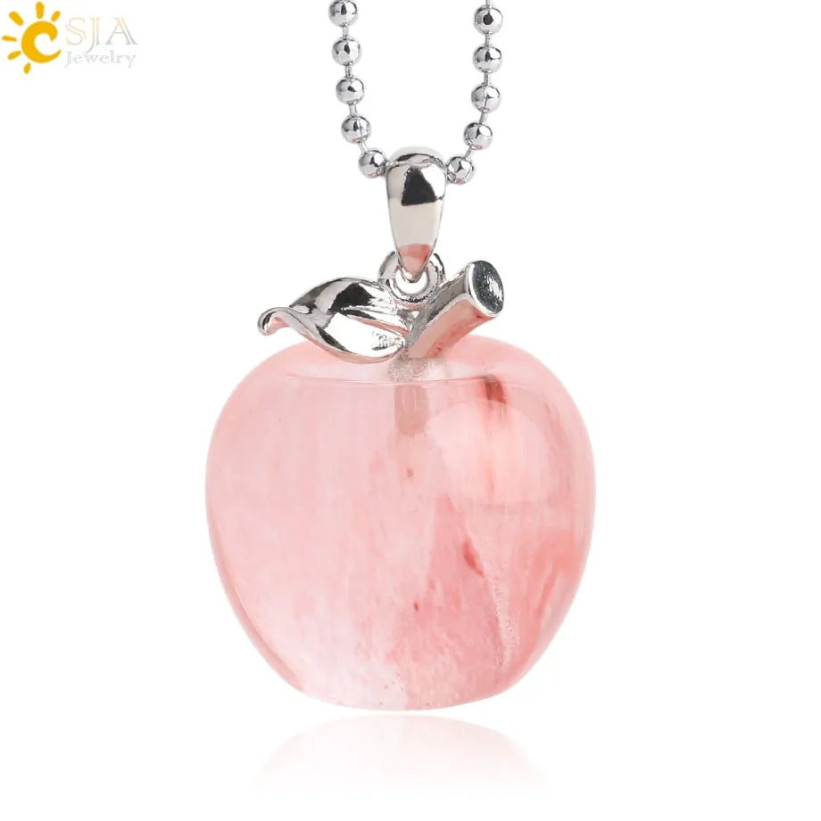 Crystal Apple Pendants