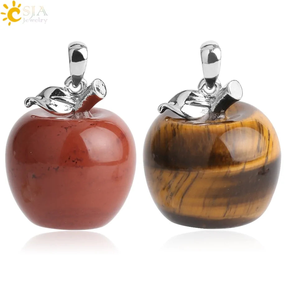 Crystal Apple Pendants