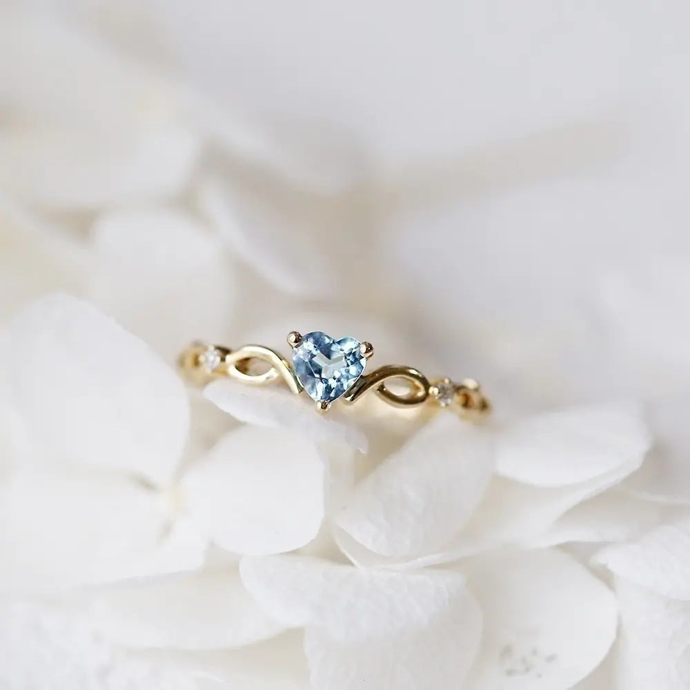 Crystal Heart Ring