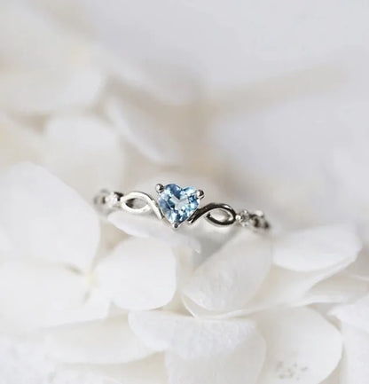 Crystal Heart Ring