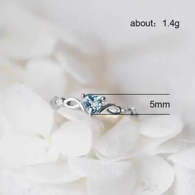 Crystal Heart Ring