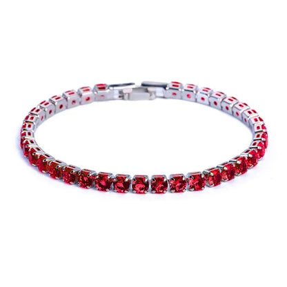 Multiple Colored Crystal Tennis Bracelets