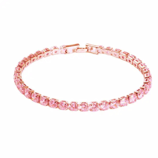 Multiple Colored Crystal Tennis Bracelets