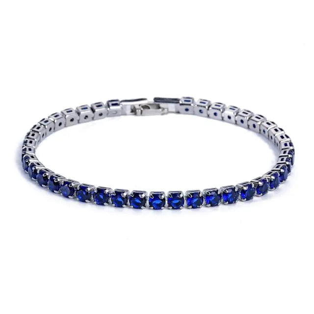 Multiple Colored Crystal Tennis Bracelets