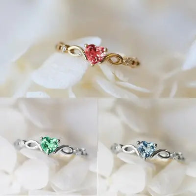 Crystal Heart Ring